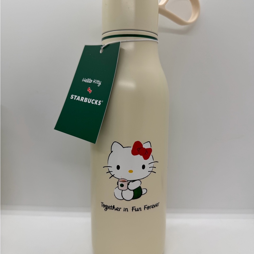 Starbucks Cream Bottle with Hello Kitty Design